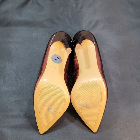 BRAND NEW ALDO LEOPARD POINTY TOE HIGH HEEL STILETTO PUMP G1 - Picture 11 of 16